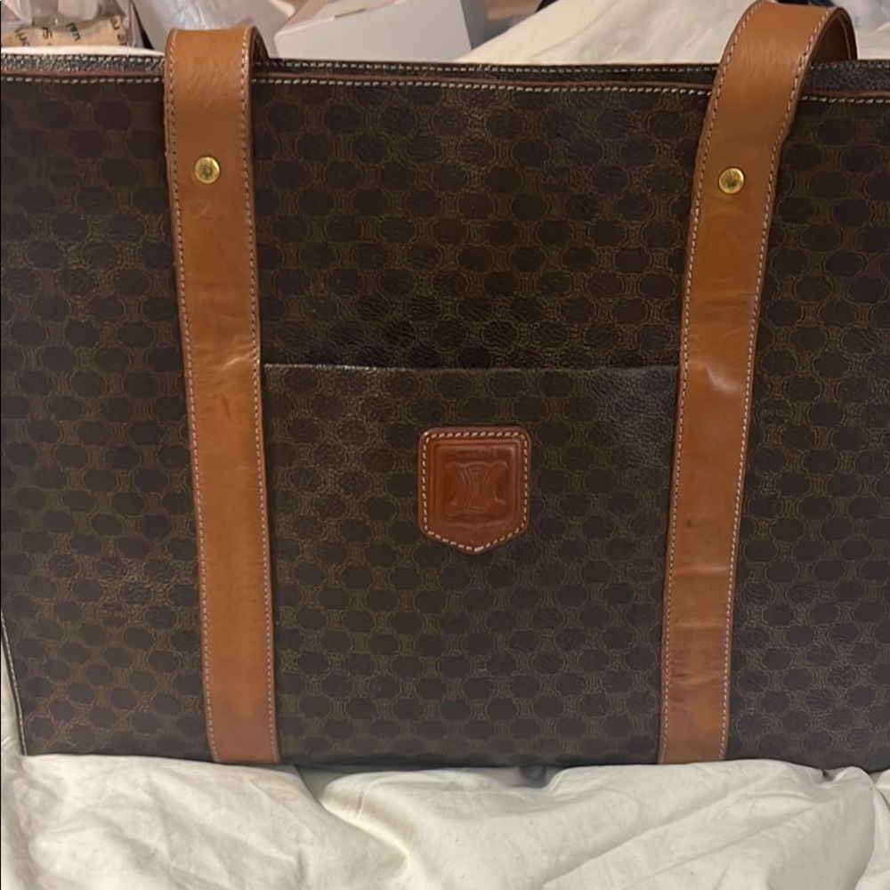 Celine great condition macadam patternTote Bag
Tan straps
